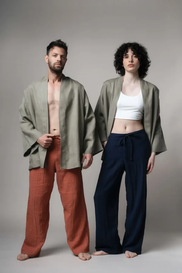 Unisex Müslin Pantolon